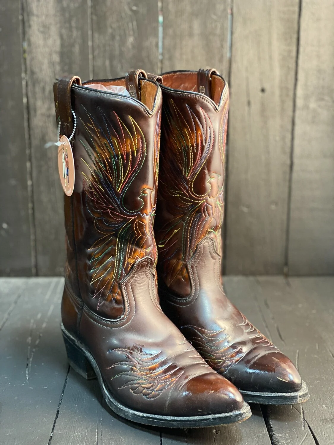 Acme leather boots discount